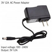 3V 1.2A AC Power Adapter