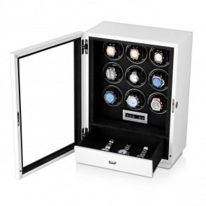 Boda D9 watch winder for 9 watches (White)