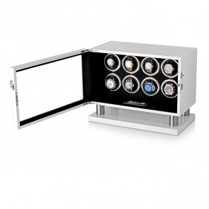 Leader Watch Winder for 8 Watches (White)