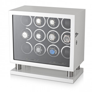 Watch Winder for 12 Watches (White)