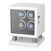 Watch Winder Box for 4 Automatic Watches (White)