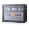 Watch Winder for 6 Watches (Carbon + Brown)