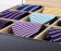 9 Tie Box for Men Neckties with Faux Leather Finish (Carbon PU + Peach)