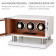 Leader Watch Winders Triple Watch Winder for Automatic Watches (White + Brown)