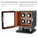 Leader Watch Winder Box for 4 Automatic Watches (Black + Brown)