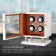 Watch Winder Box for 4 Automatic Watches (White + Brown)