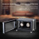 Double Watch Winder in Hi-Tech Style with Glass Case (Black)