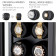 4 Watch Winder in Hi-Tech Style with Glass Case (Black)
