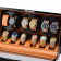 6 Watch Winder with 6 Storage Slots (Black + Brown)