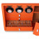 Watch Winder Safe with Fingerprint Lock and Jewelry Drawers (Orange)
