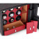 Watch Safe with 9 Winder Rotors and Jewelry Drawers (Black)