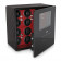 Watch Winder Safe for 12 Watches with Digital Lock and Alarm System (Black + Red)
