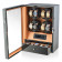 8 Watch Winder with Interior Light and Storage Drawer (Carbon+Brown)