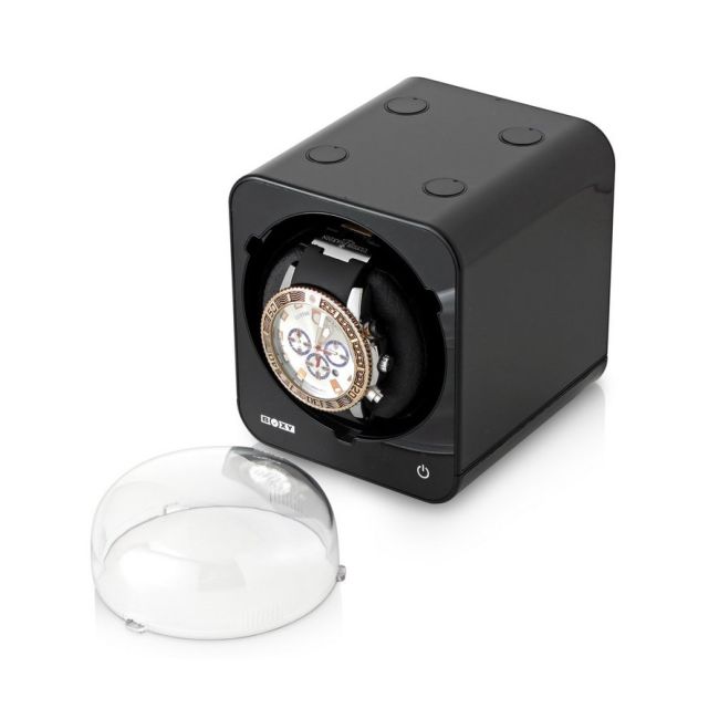 Stackable Single Watch Winder Fancy Brick(F) Bk - Fancy Brick by