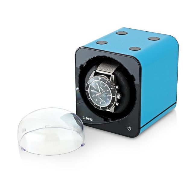 新品BOXY ウォッチワインダー Fancy Brick 1本巻き 自動巻き用 Watch Winder Fancy Brick(F) Bl for a Single Watch - Fancy Brick